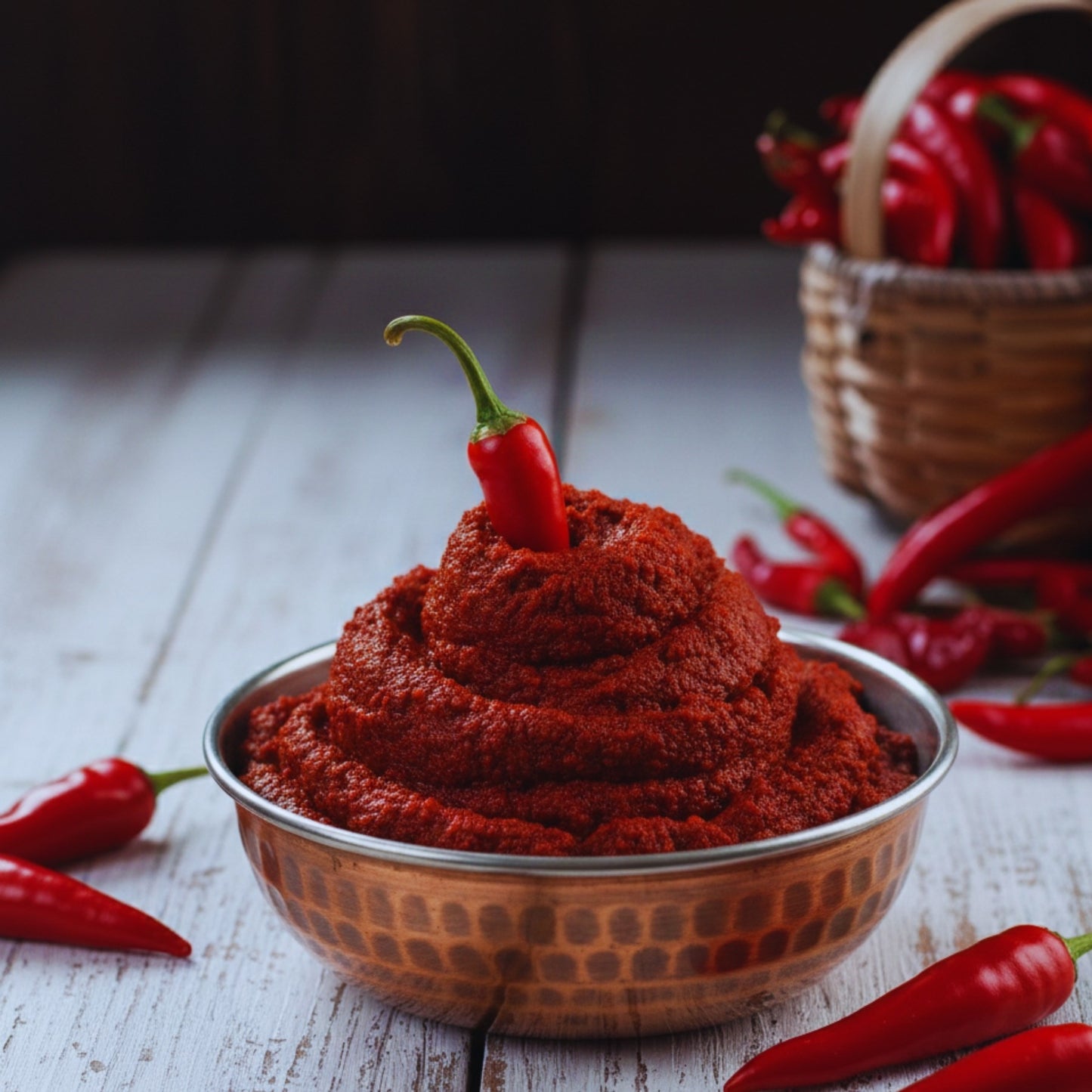 Jalapeno Acı Biber Salçası (1000 gr.) Güneşte Pişmiş