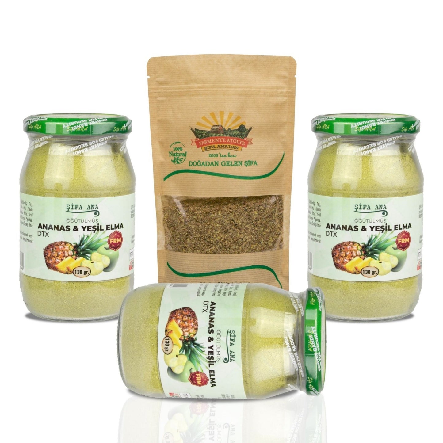 Ananas Elma & Keten Tohumu Paketi