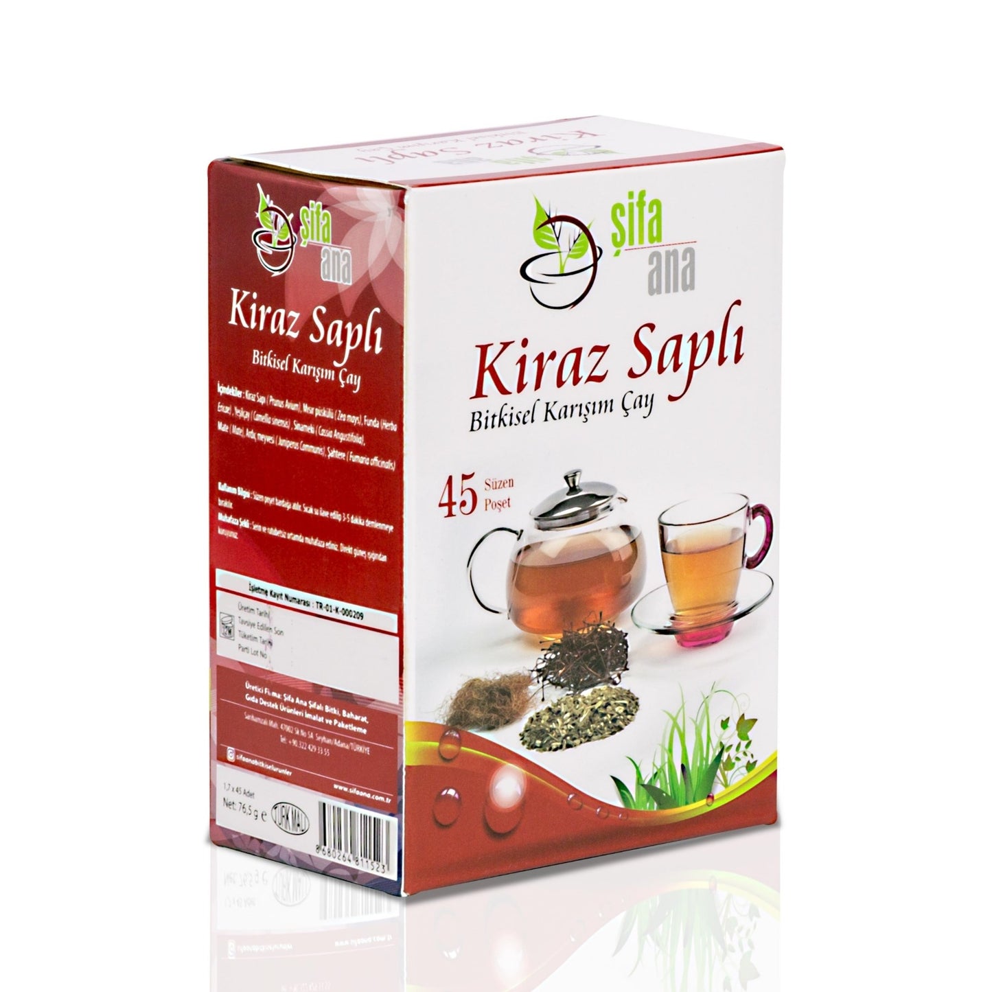 Kiraz Saplı Bitkisel Karışım Çay 45'li