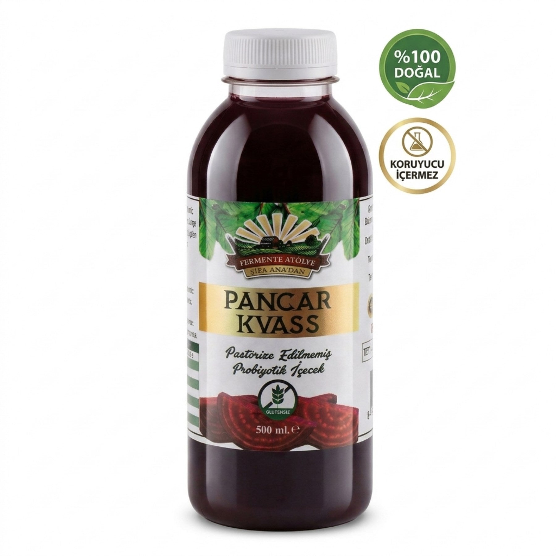 6 Adet Pancar Kvass (500 ml.) (Pet Şişede)