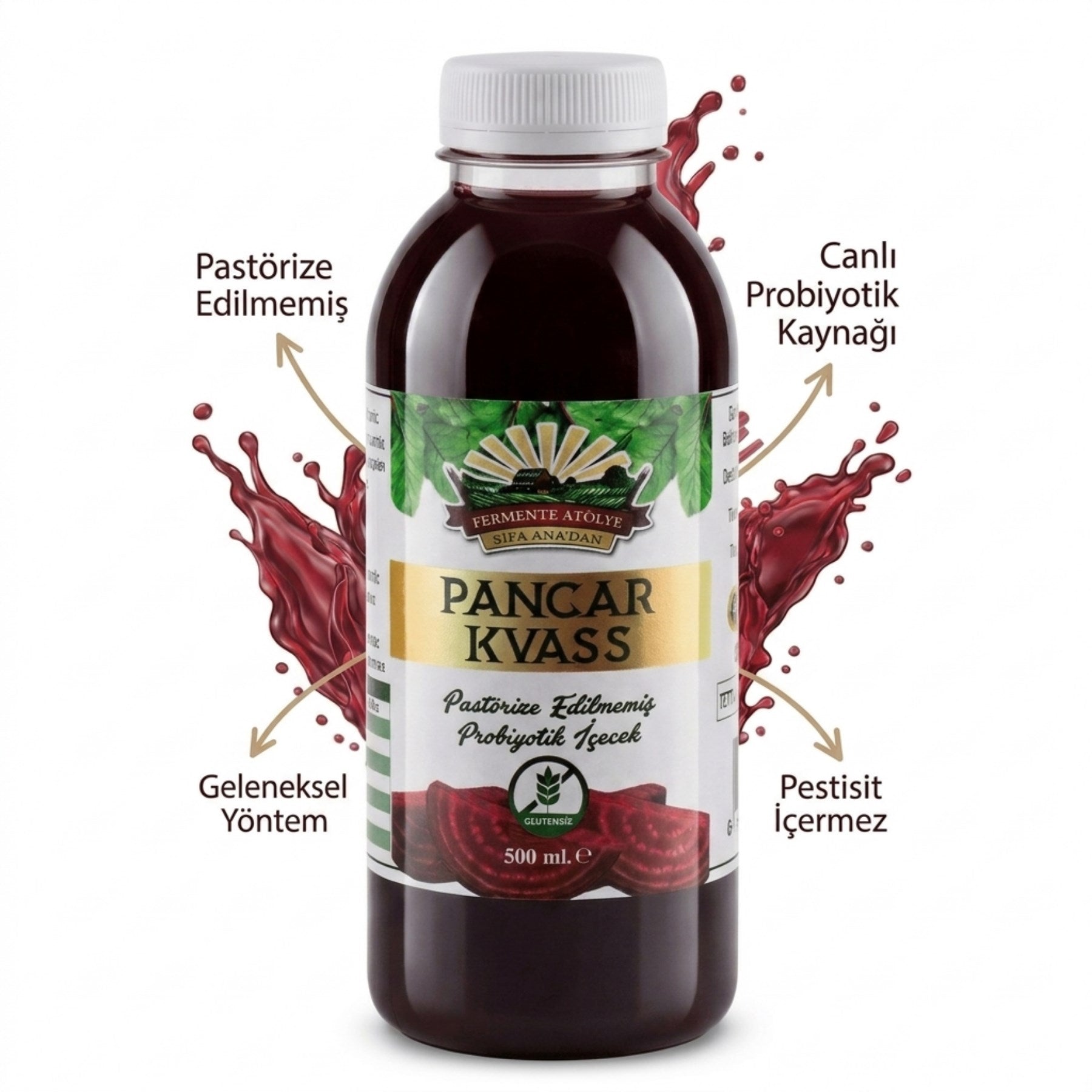 Pancar Kvass (500 ml.) (Pet Şişede)