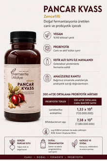 Zencefilli Pancar Kvass (300 ml.) (Pet Şişede)