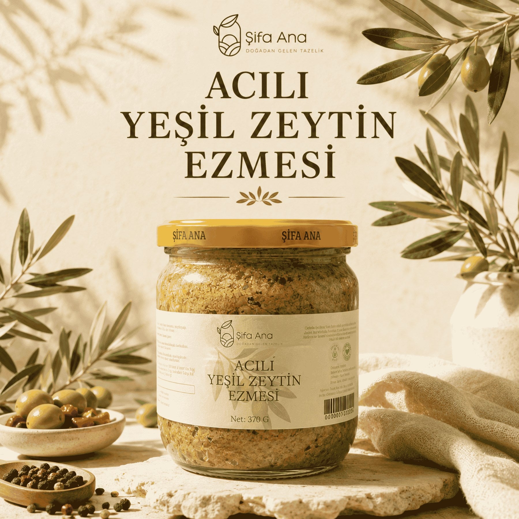 YEŞİL ZEYTİN EZMESİ ACILI