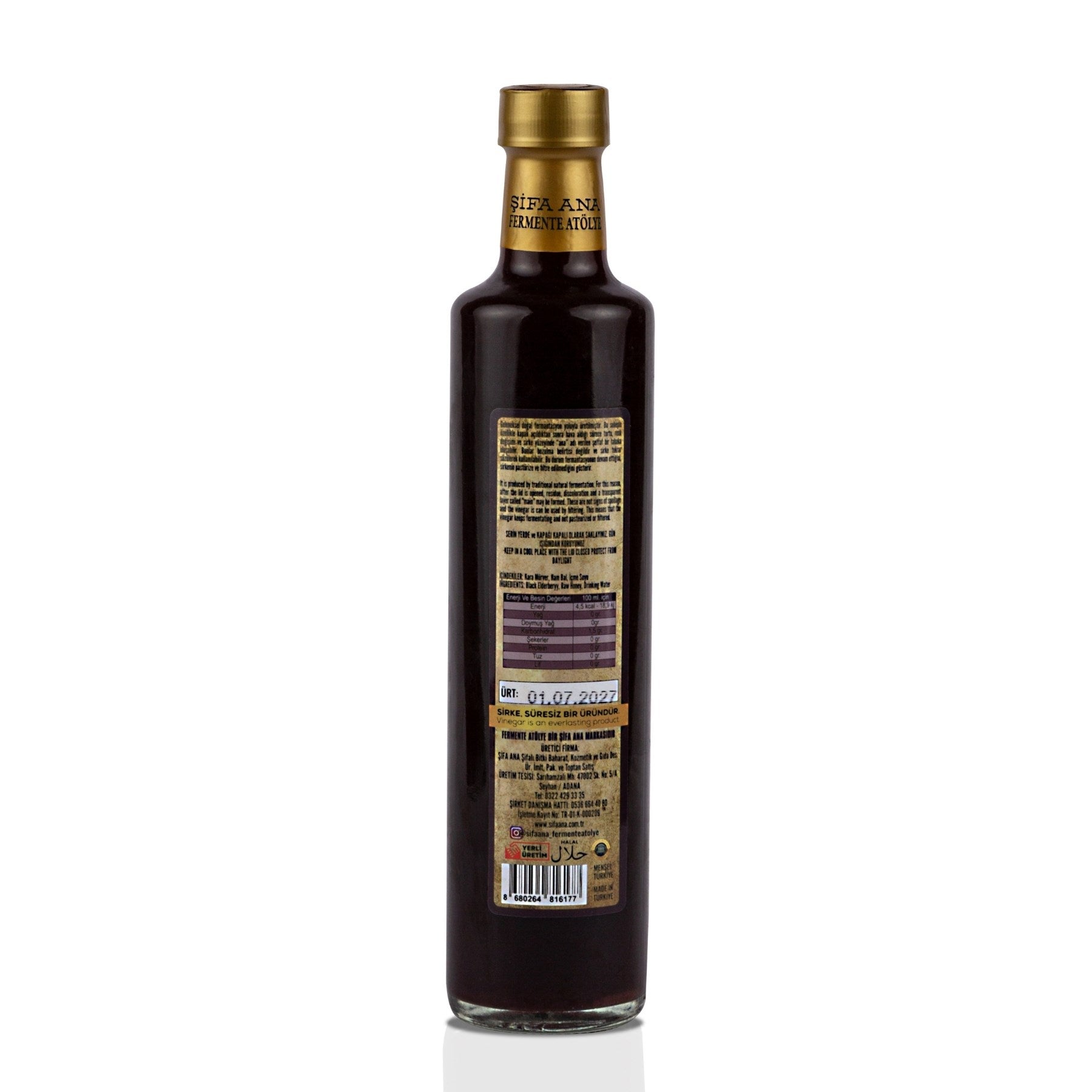 Kara Mürver Sirkesi (500ml.)