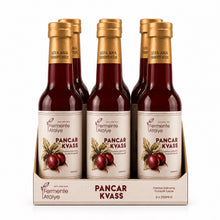 6 Adet Pancar Kvass (250ml.) Cam Şişede