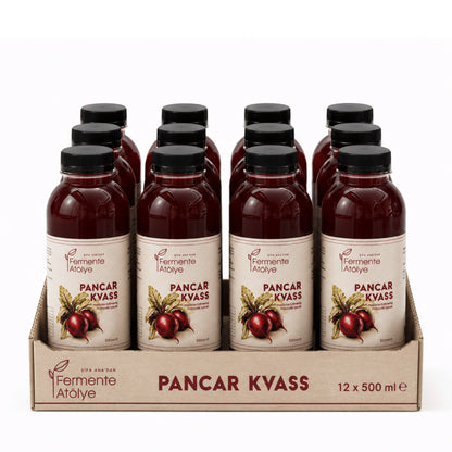 12 Adet Pancar Kvass (500 ml.) (Pet Şişede)