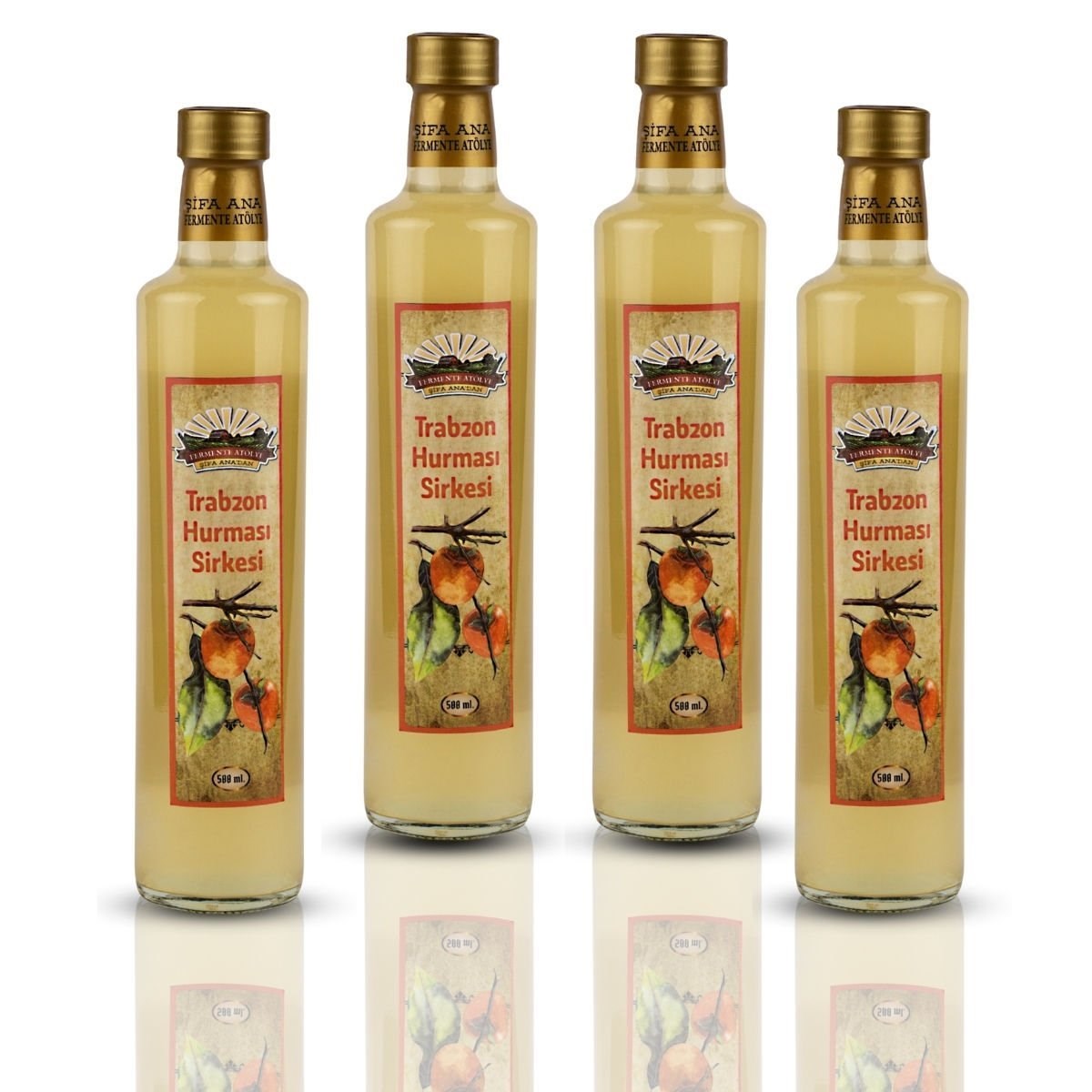 4 Adet Trabzon Hurması Sirkesi (4x500 ml)