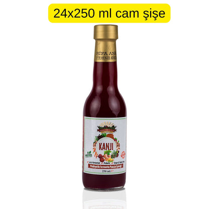 Pancar Kanji (250 ml.Cam şişe ) 24'lü Fırsat Paketi