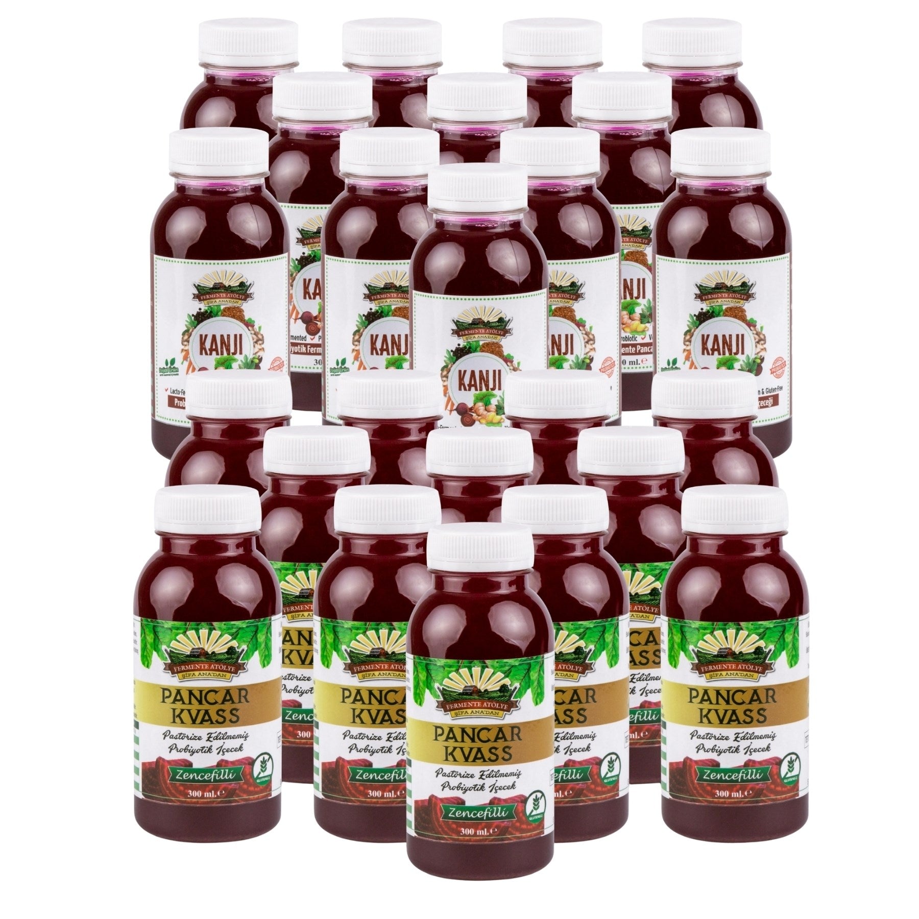 24'lü 300 ml. Pancar Kvass & Pancar Kanji Paketi