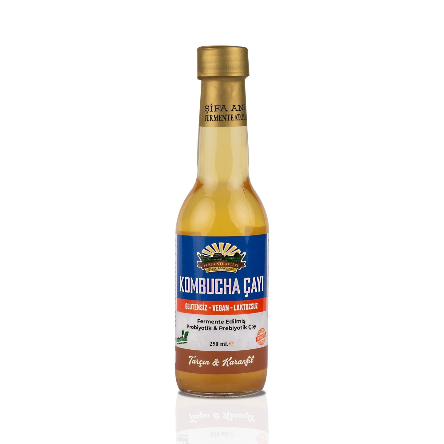 Tarçın & Karanfil Kombucha (250ml.) Cam Şişede