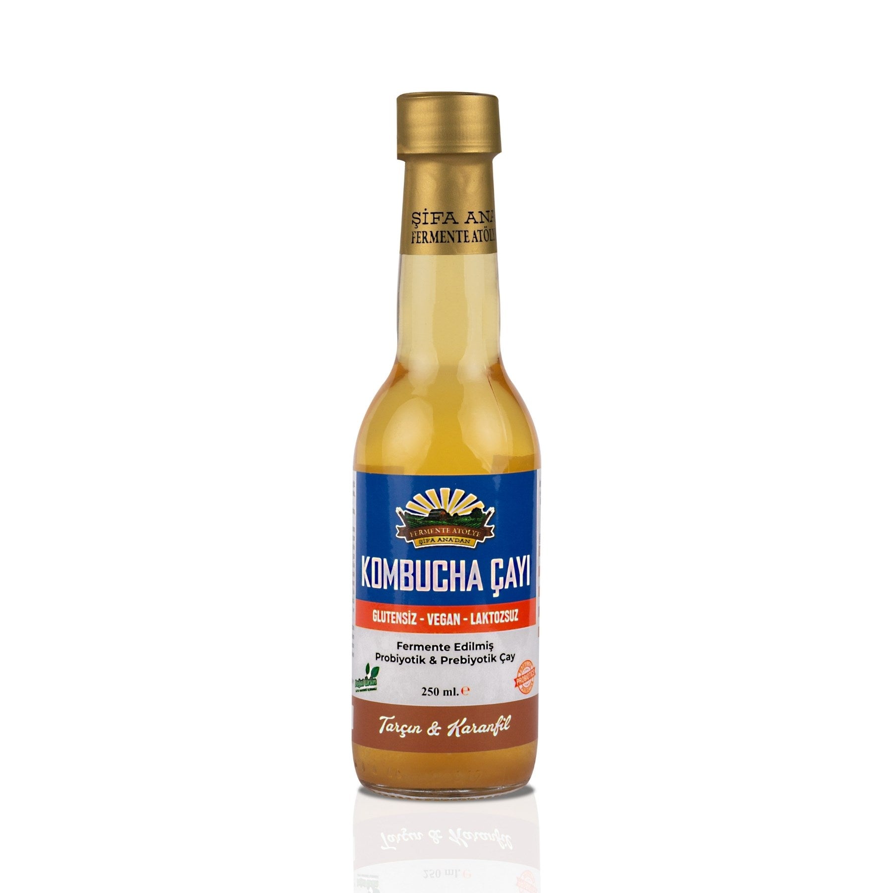 Tarçın & Karanfil Kombucha (250ml.) Cam Şişede