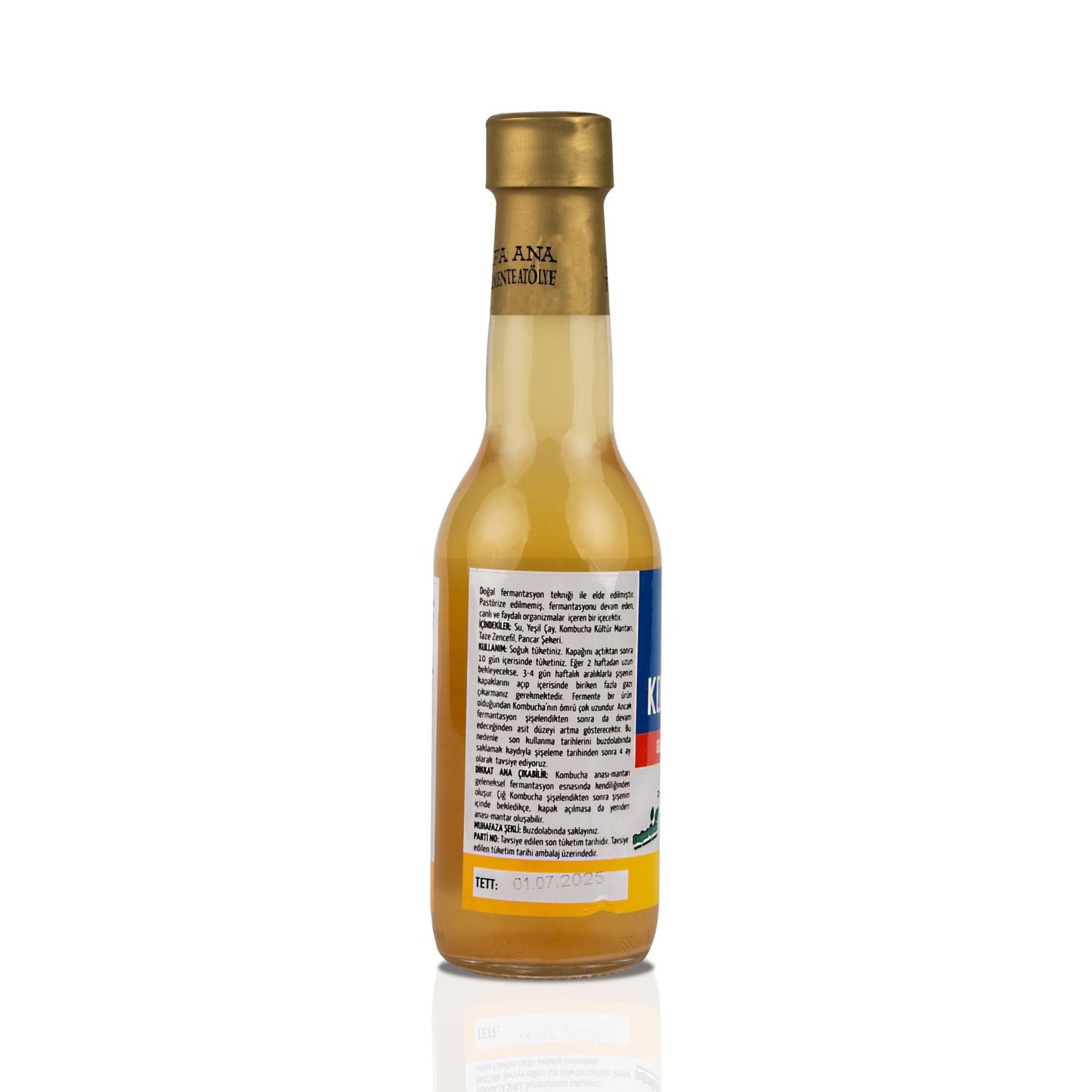 Zencefilli Kombucha (250ml.) Cam Şişede