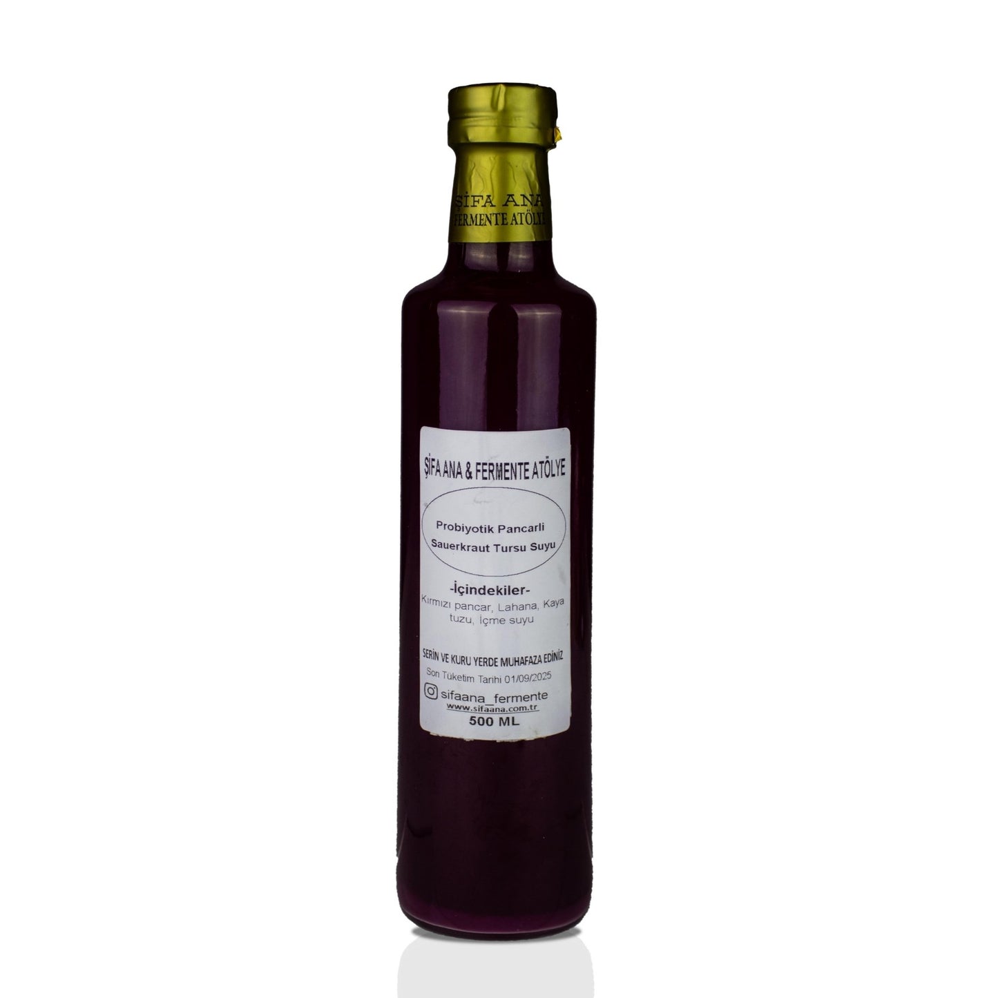 Probiyotik Pancarlı Sauerkraut (500 ml.) Turşu Suyu