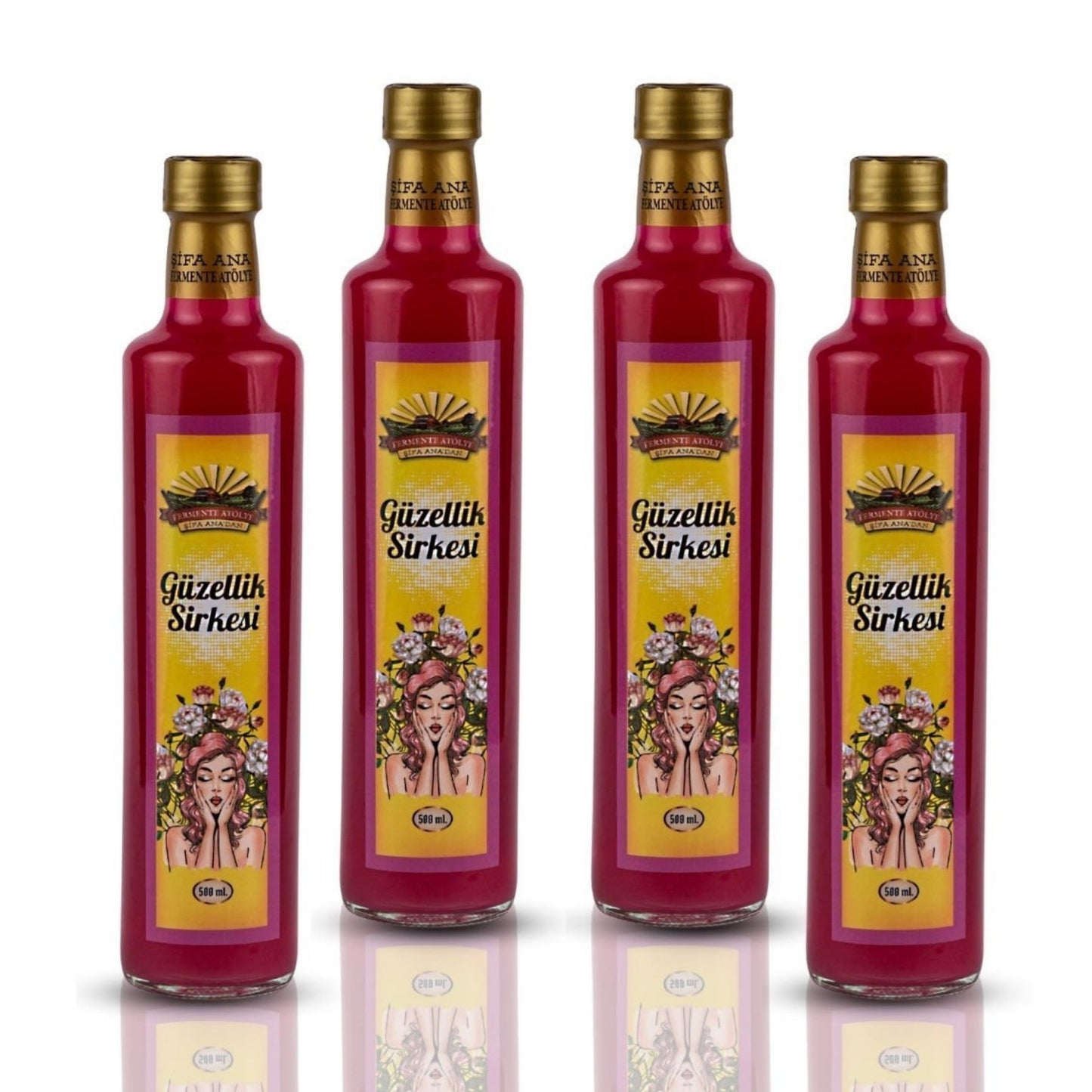 4 Adet Güzellik Sirkesi (4x500 ml)
