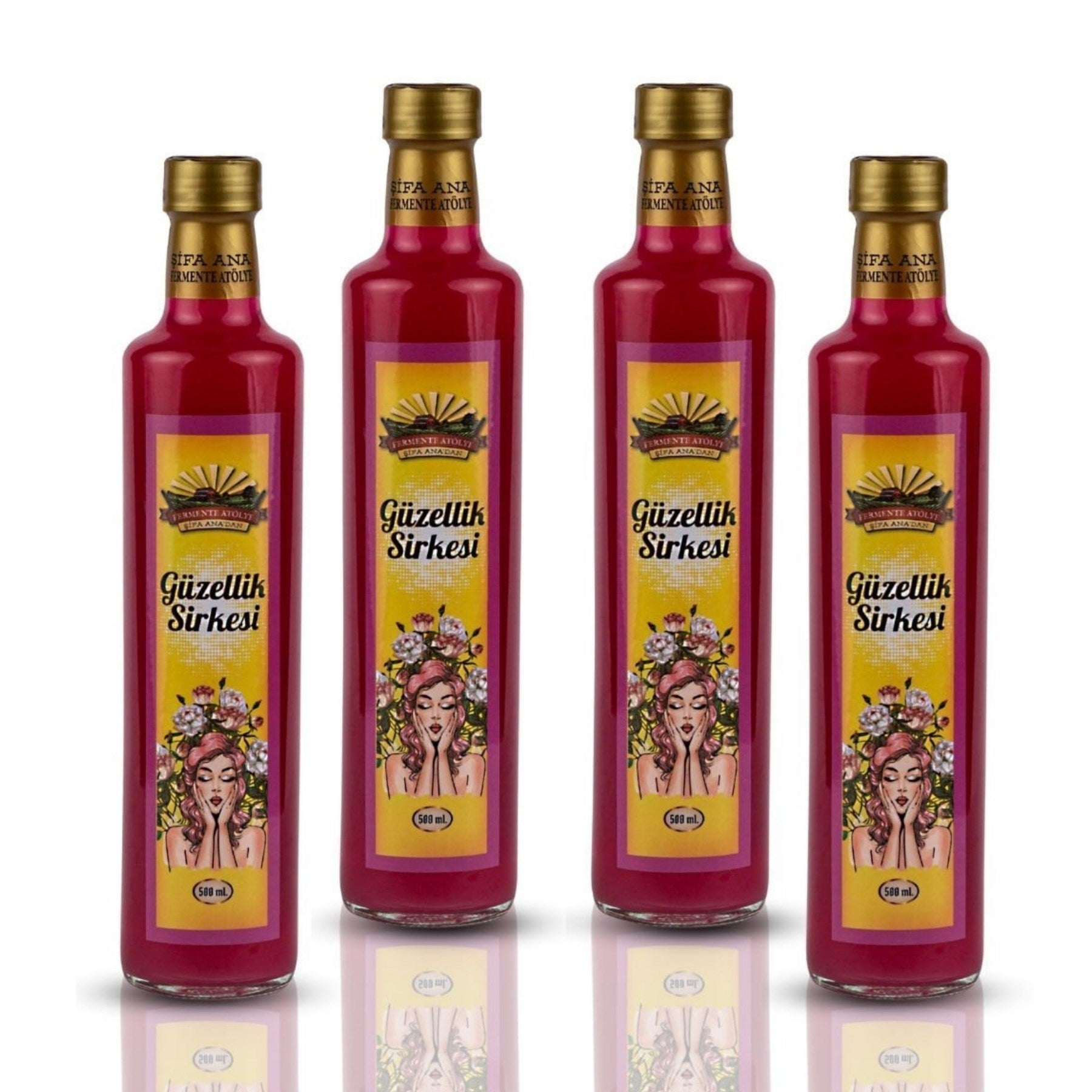 4 Adet Güzellik Sirkesi (4x500 ml)
