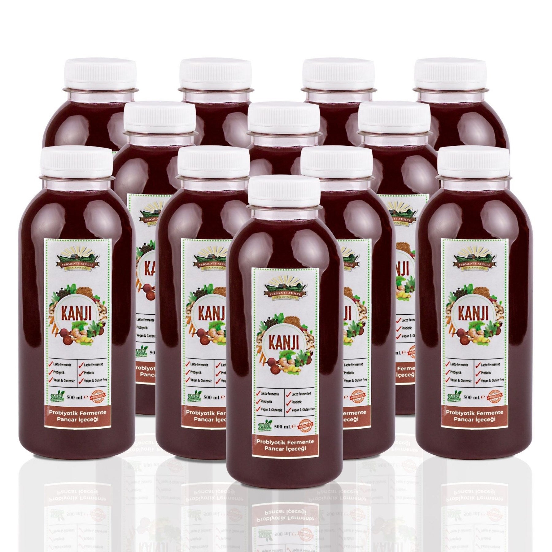 12 Adet Pancar Kanji (500 ml.) (Pet Şişede)