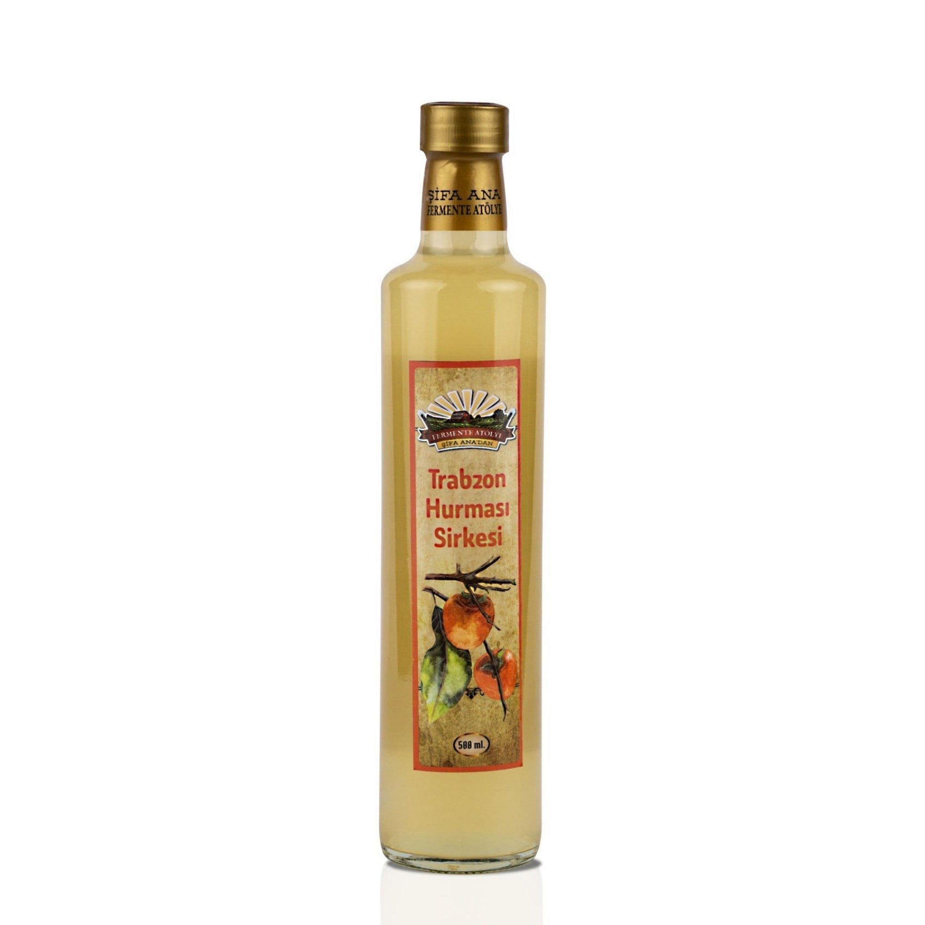 Trabzon Hurması Sirkesi (yeşil çaylı) 500 ml