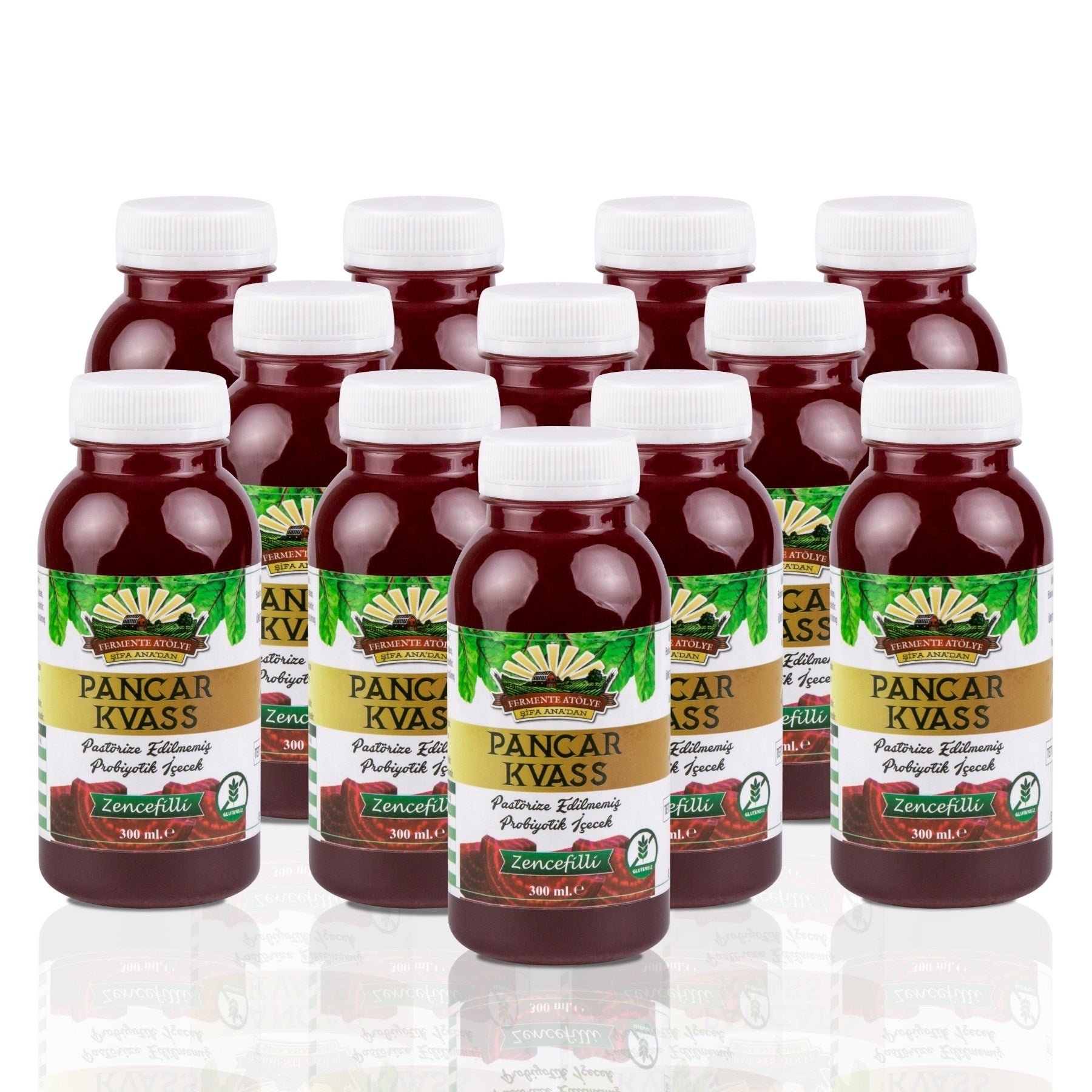 12 Adet Zencefilli Pancar Kvass (300ml.)