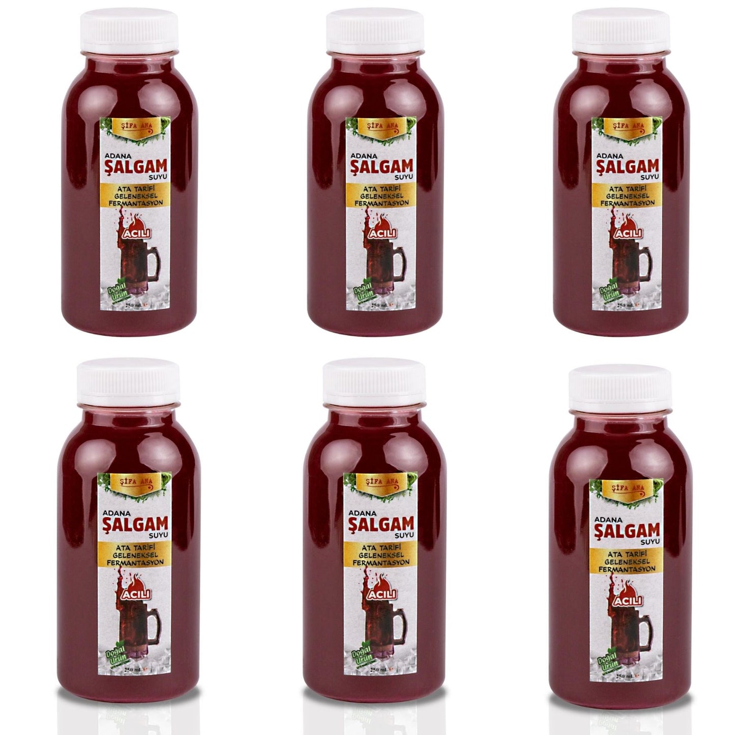 Adana Şalgamı Acılı (6x300ml)