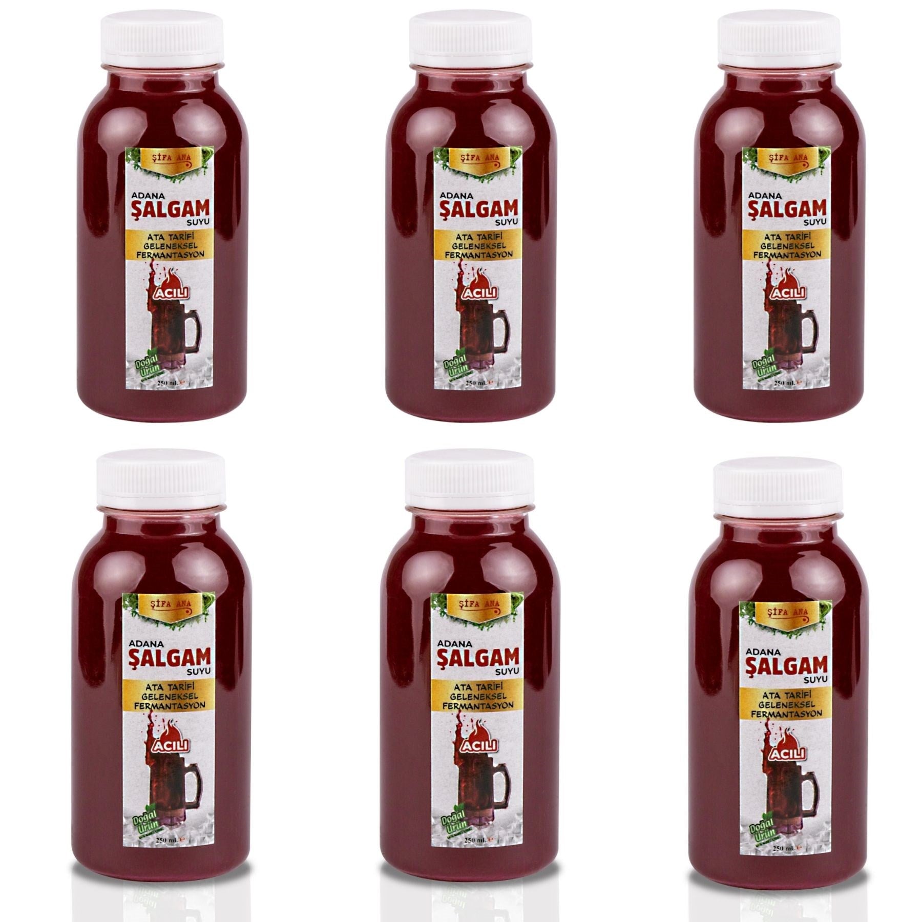 Adana Şalgamı Acılı (6x300ml)