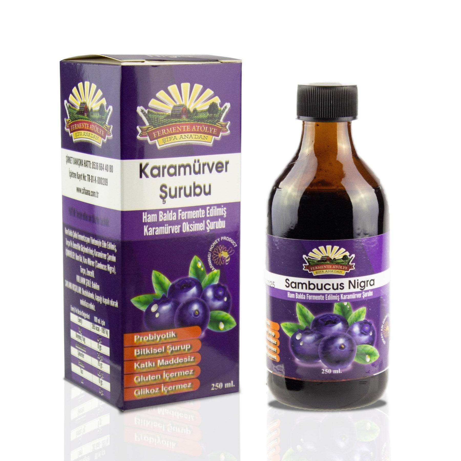 Kara Mürver Şurubu (250 ml)