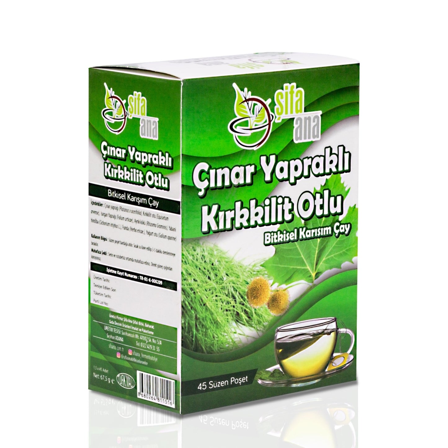 Çınar Yapraklı Kırkkilitotlu Bitkisel Karışım Çay (45'li)