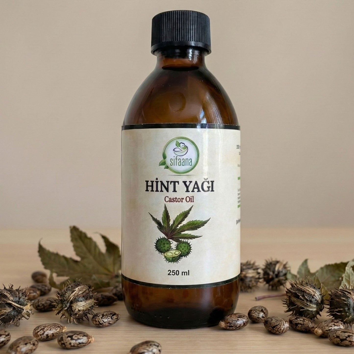 Hint Yağı Castor Oil %100 Saf ve Doğal Soğuk Sıkım 250 Ml
