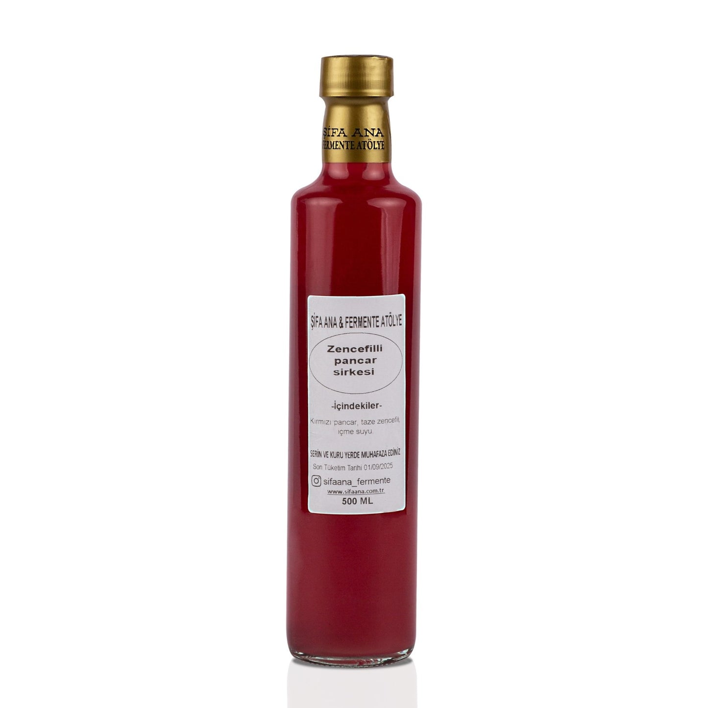 Zencefilli pancar sirkesi 500 ml
