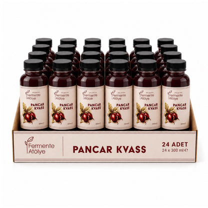 24 Adet Pancar Kvass (300 ml.) (Pet Şişede)