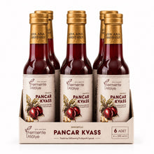 6 Adet Zencefilli Pancar Kvass (250ml.) Cam Şişede