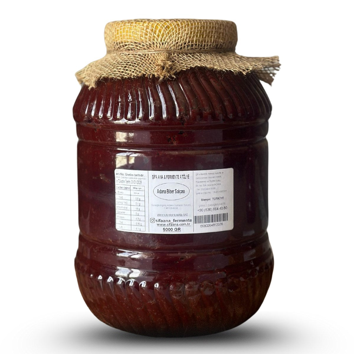Adana Karaisalı Biber Salçası (5000 gr.) Güneşte Pişmiş