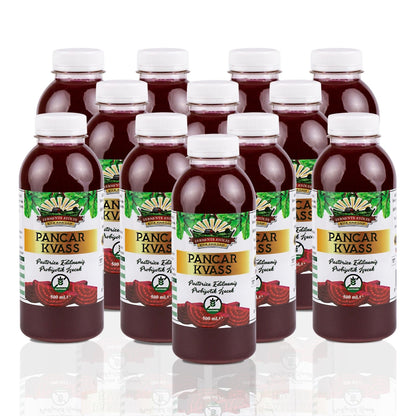12 Adet Pancar Kvass (500 ml.) (Pet Şişede)