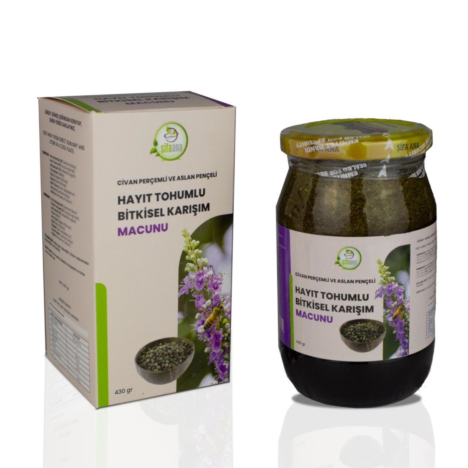 Hayıt Tohumlu Bitkisel Karışım Macun (430 gr.)