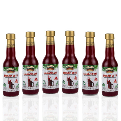 6 Adet Adana Şalgamı (250ml.) Cam Şişede (acılı)