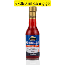 6 Adet Karadutlu Kombucha (250ml.) Cam Şişede