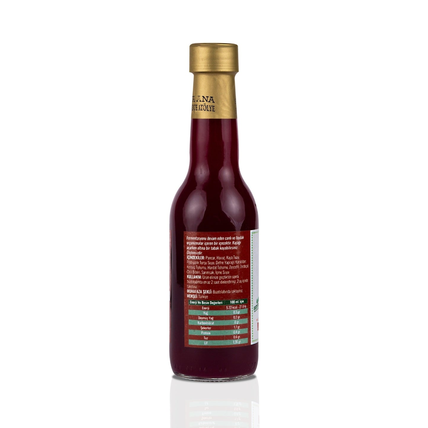 Pancar Kanji (250ml.) Cam Şişede