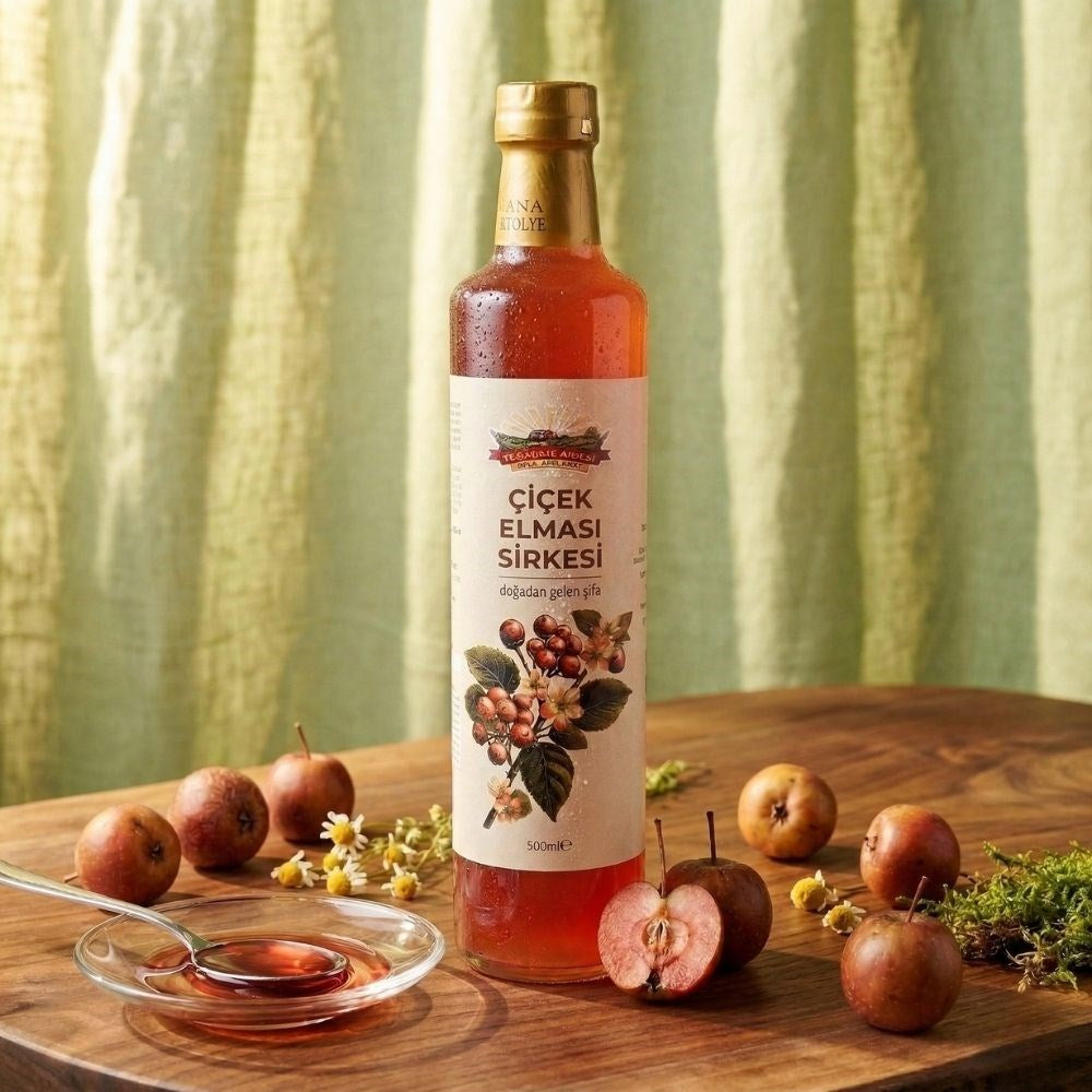 Çiçek Elması (Yabani Elma) Sirkesi (500ml)