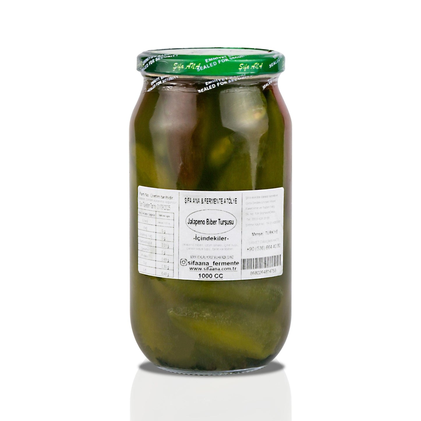 Jalapeno Biber Turşusu 1000cc
