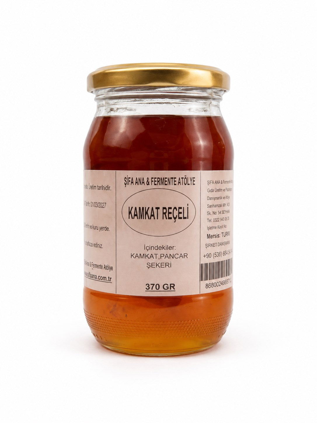 Kumkat Reçeli 370 cc Kavanozda