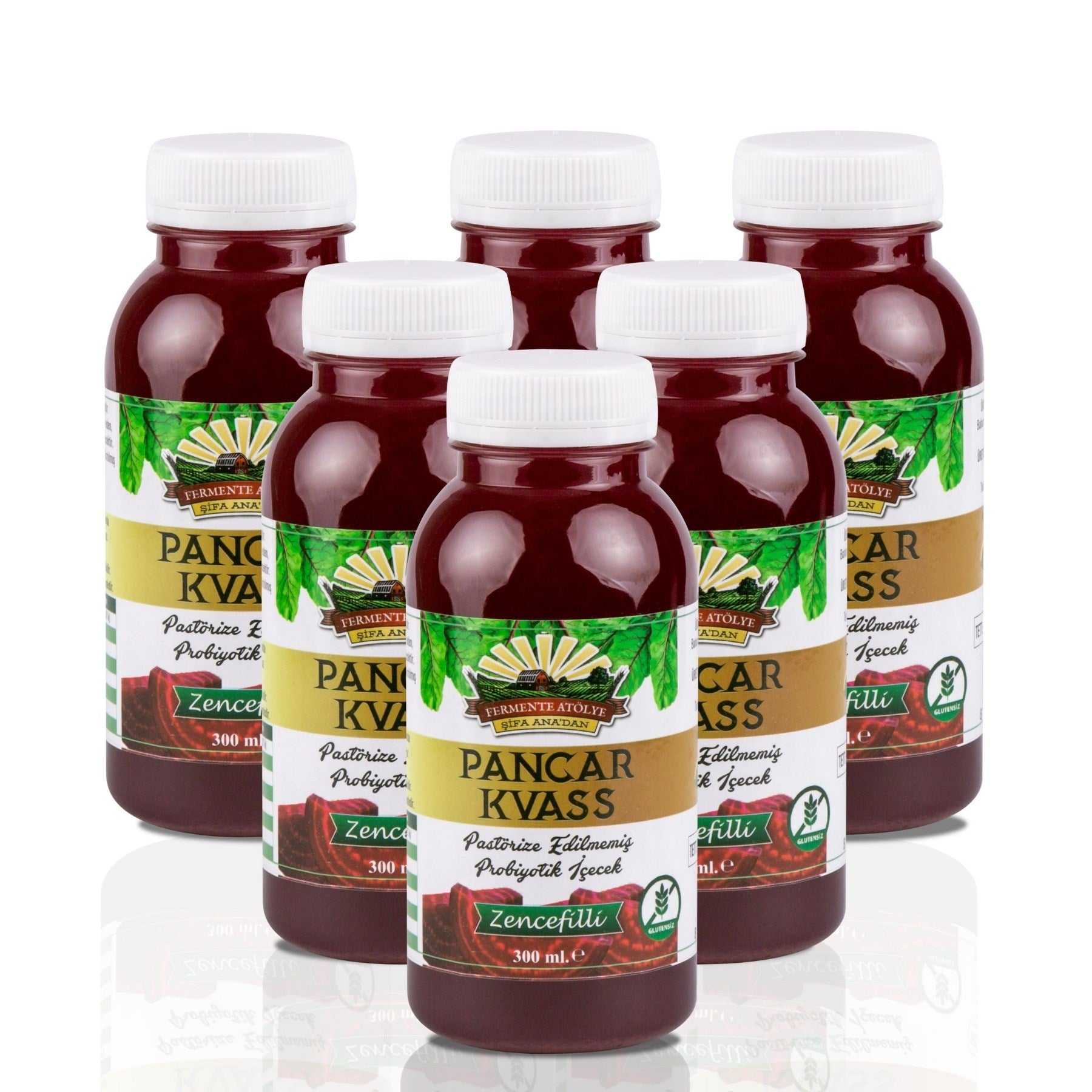 Zencefilli Pancar Kvass (300 ml.) 6'lı Fırsat Paketi