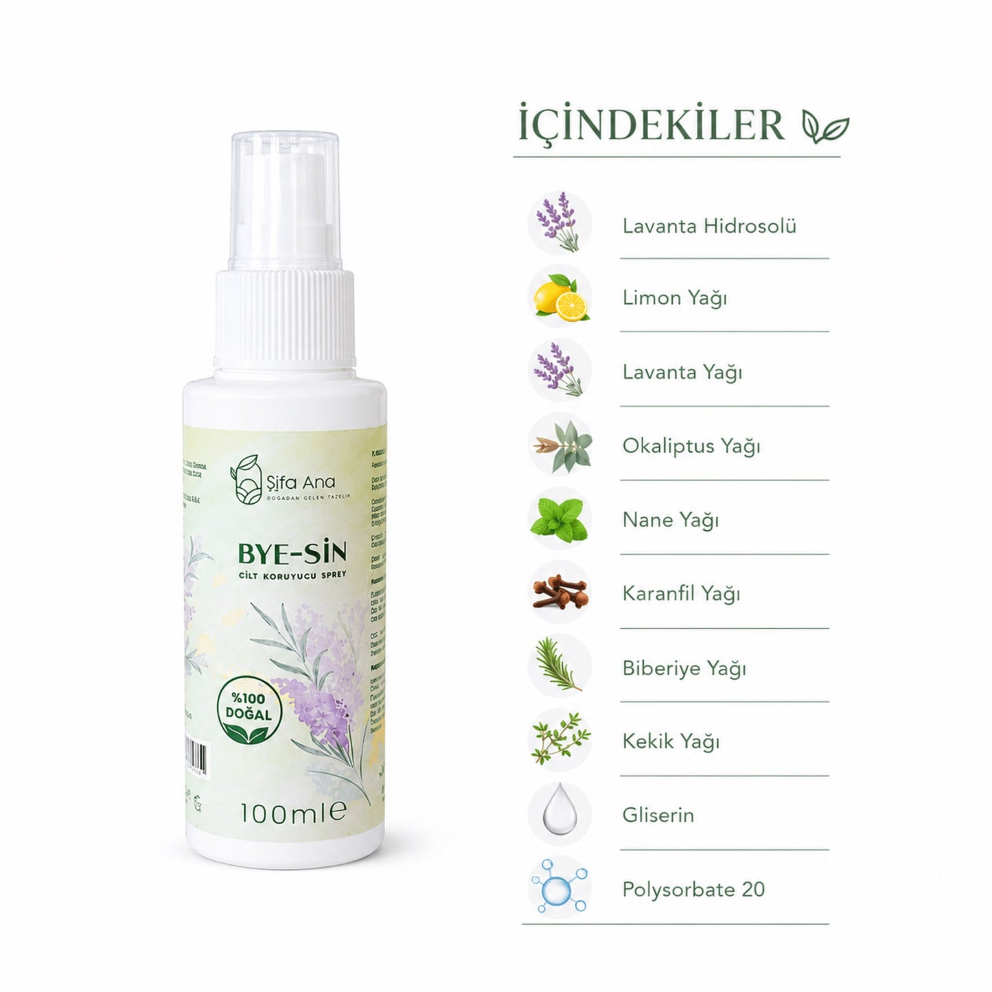 BYE-SİN 100 ML CİLT KORUYUCU SPREY