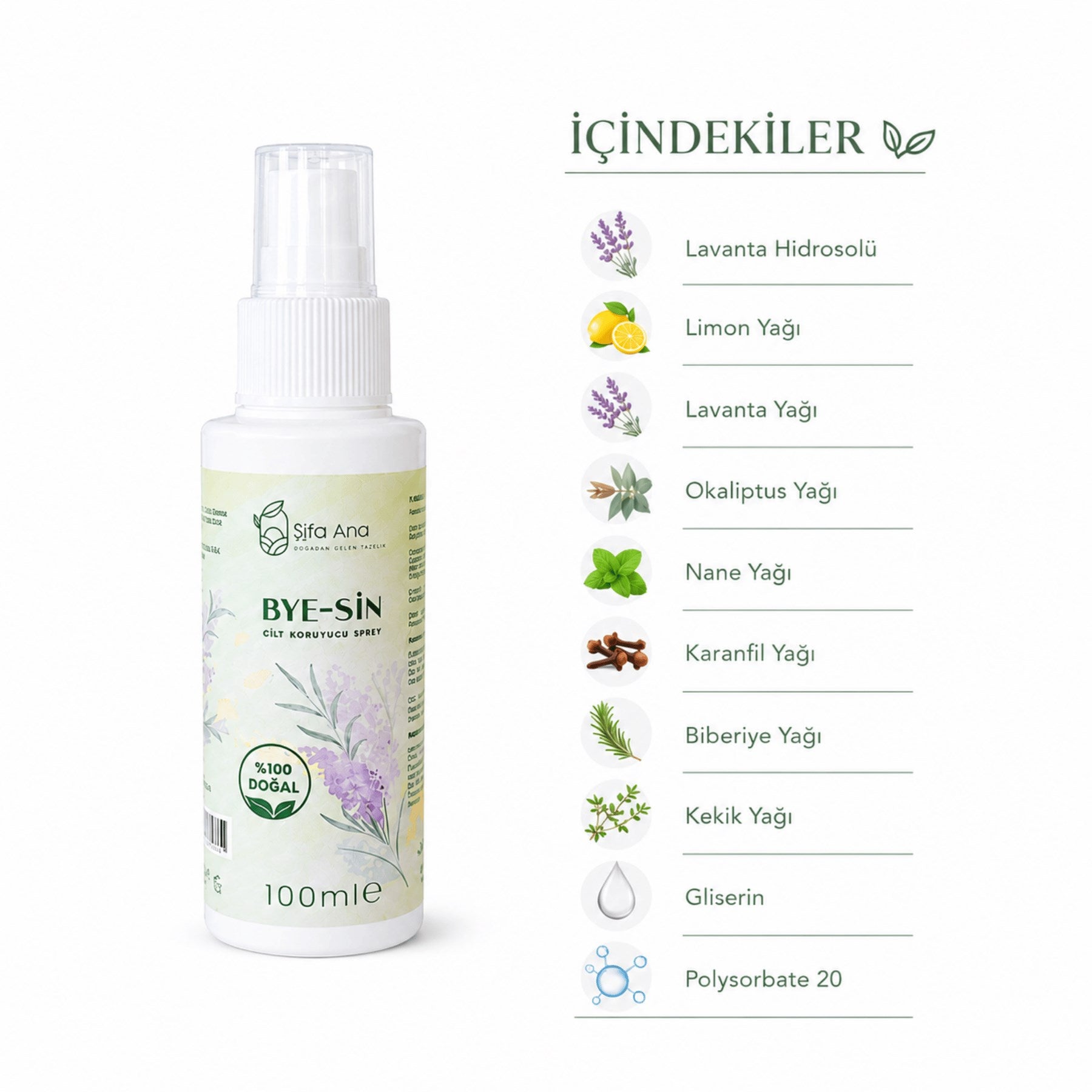 BYE-SİN 100 ML CİLT KORUYUCU SPREY