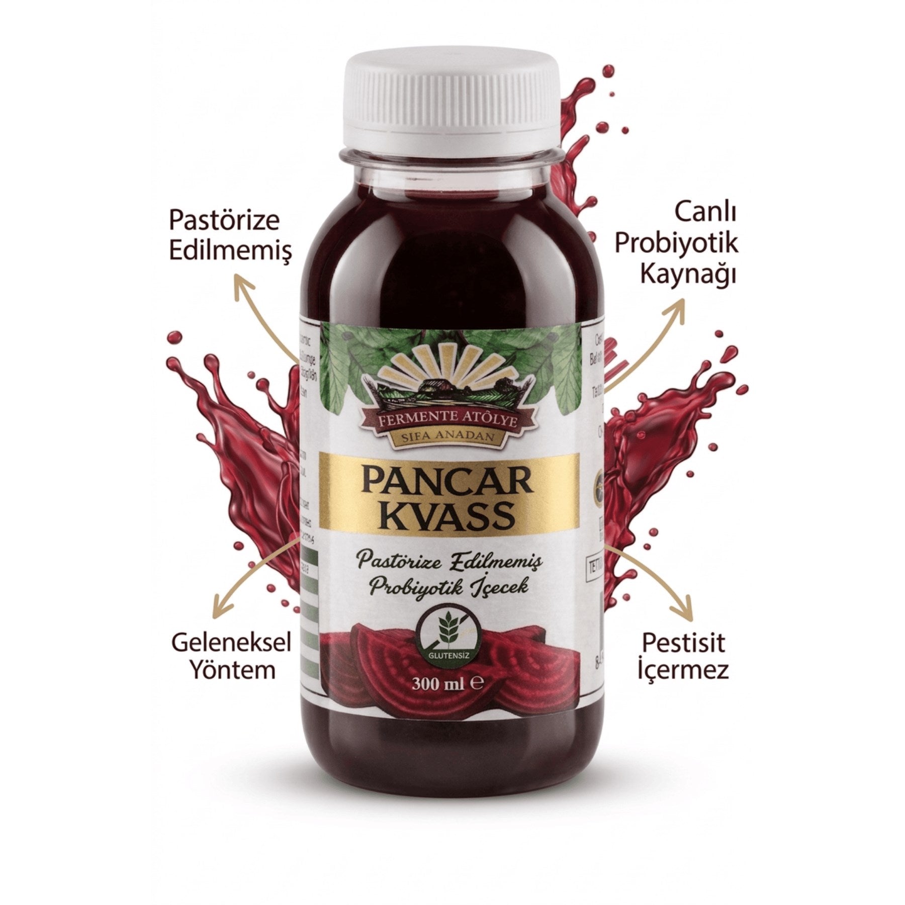 Pancar Kvass (300 ml.) Kırmızı Pancar Suyu
