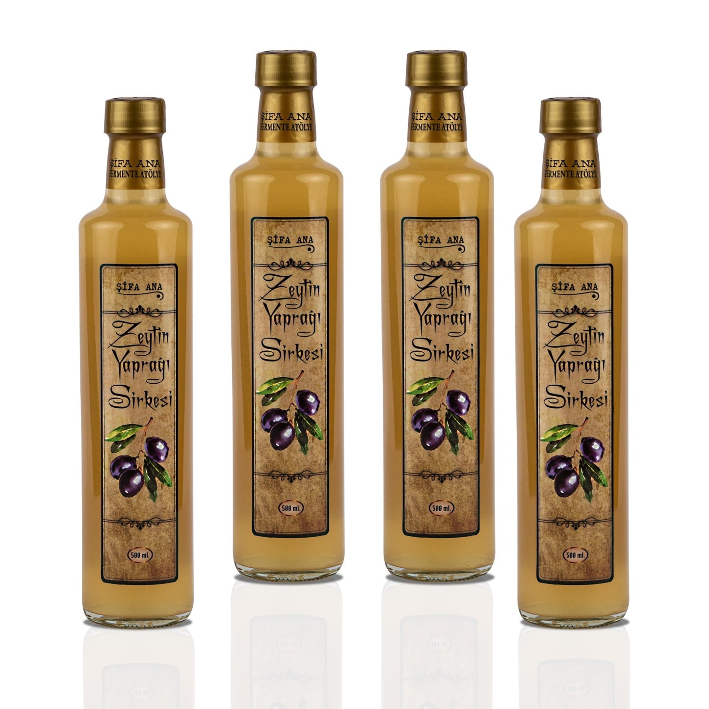 Zeytin Yaprağı Sirkesi (4x500 ml)