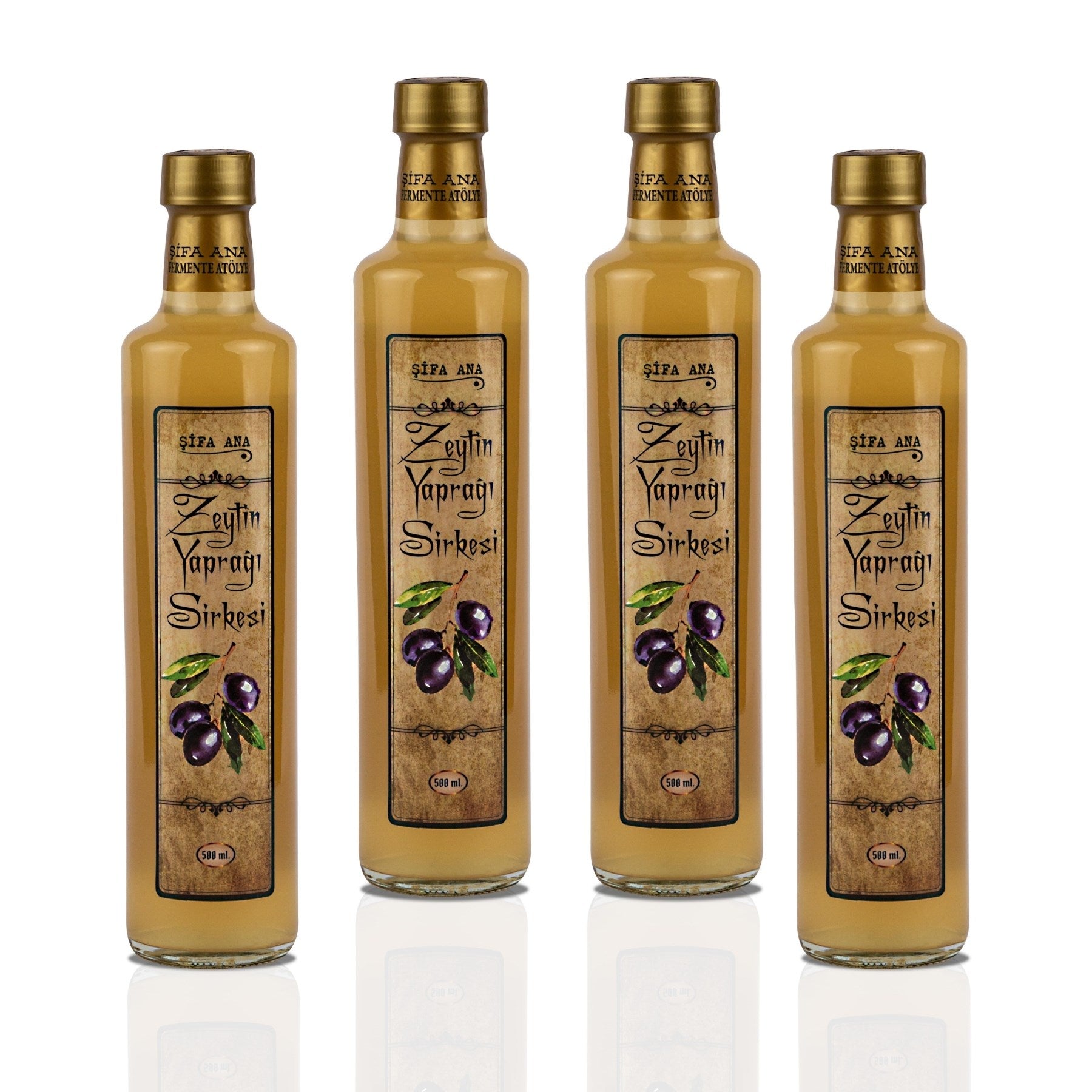 Zeytin Yaprağı Sirkesi (4x500 ml)