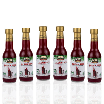 6 Adet Adana Şalgamı (250ml.) Cam Şişede (acısız)