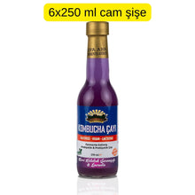 6 Adet Mavi Kelebek & Lavanta Kombucha (250ml.) Cam Şişede