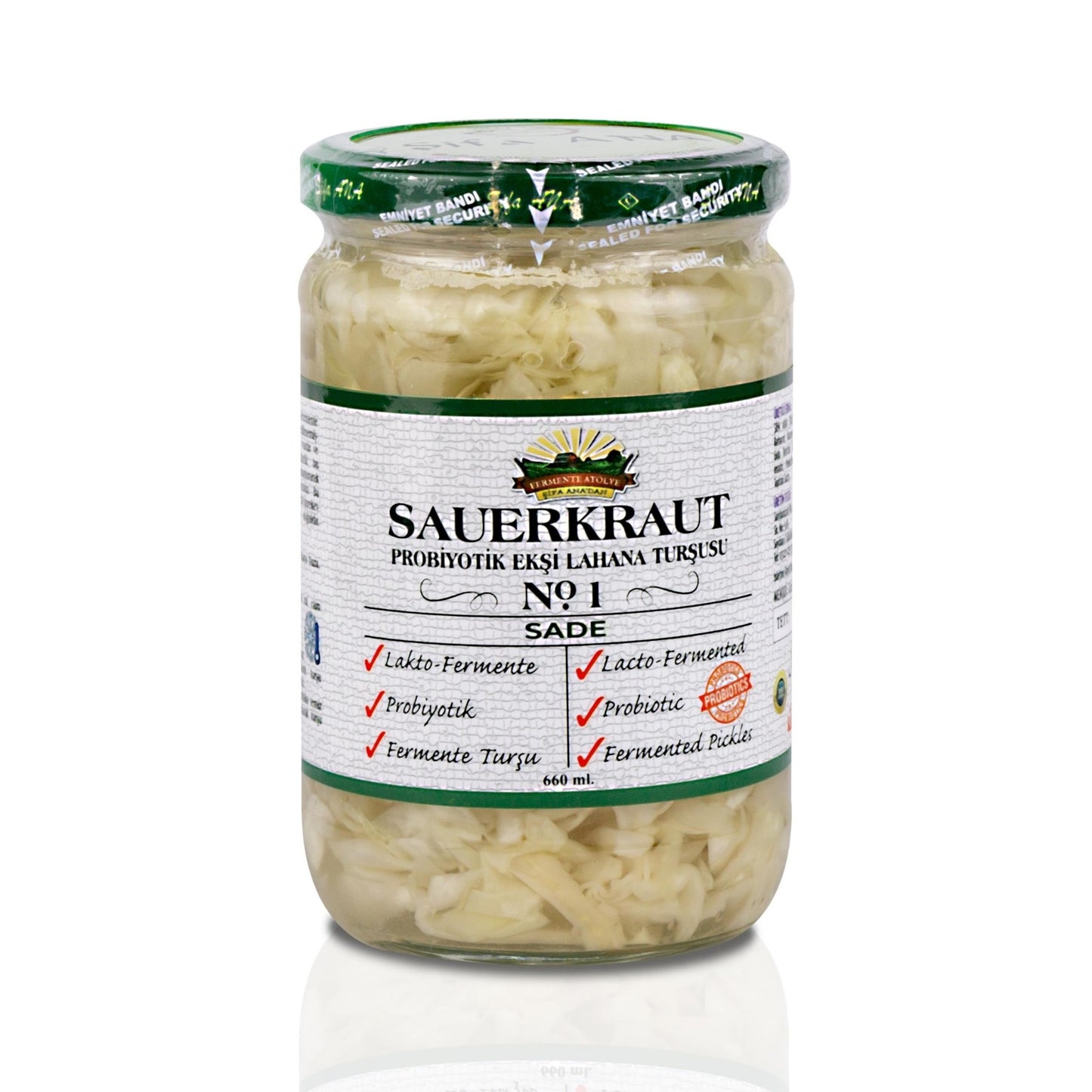 Sauerkraut (Ekşi Lahana Turşusu) No1 Sade (660cc.)