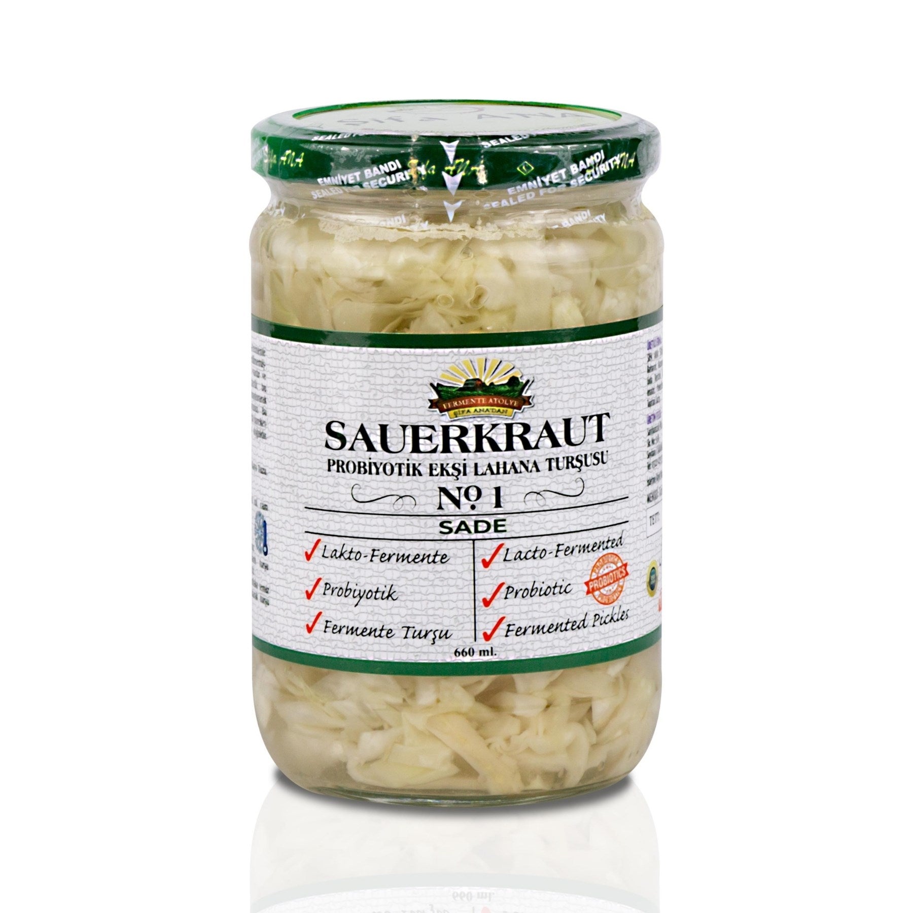 Sauerkraut (Ekşi Lahana Turşusu) No1 Sade (660cc.)