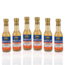 6 Adet Taze Çilekli Kombucha (250ml.) Cam Şişede